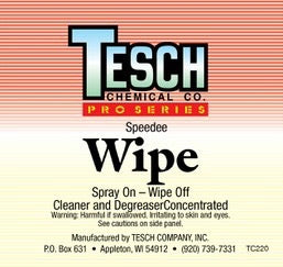 TESCH READY TO USE WIPE CLEANER