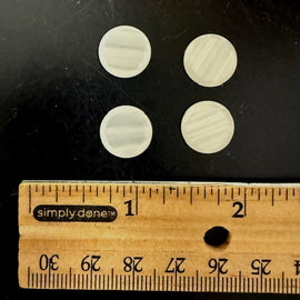 FINGER PEARL - 12.7mm SLIGHT CONCAVE - PLASTIC
