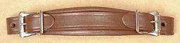 CASE HANDLE - LEATHER W/STEEL - BROWN
