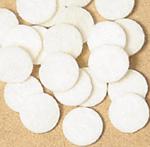 WHITE KEY FELT DISC   9/16" (14.3mm)