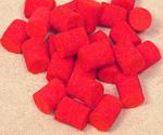 RED BUMPER FELT 3/8" DIA X  1/4" LGTH