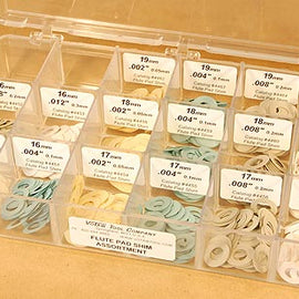 FLUTE PAD SHIM  ASSORTMENT WITH CASE