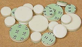 GREEN BACK THICK CLARINET PAD 16.0mm