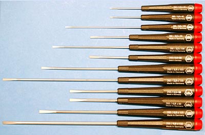 WIHA SLOTTED SCREWDRIVER - COMPLETE SET OF 12
