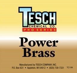 TESCH POWER BRASS CLEANER GALLON BOTTLE - 1 PACK