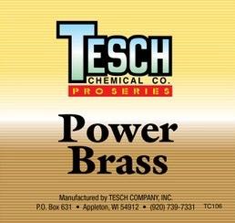 TESCH POWER BRASS CLEANER GALLON BOTTLE - 3 PACK SAVE 13%